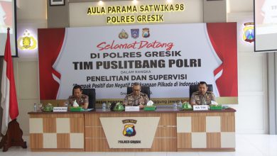 Photo of Penelitian Dampak Positif dan Negatif Pelaksanaan Pilkada di Indonesia, Tim Puslitbang Polri Kunjungi Polres Gresik