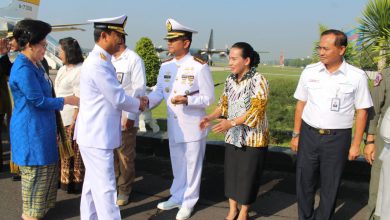 Photo of Danlanal Yogyakarta Sambut Kunjungan Kerja Panglima TNI dan Tiga Kepala Staf