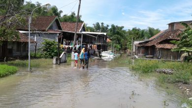 Photo of Bencana Banjir Ke Dua di Gresik Selatan Akibat Luapan Sungai Kalilamong Merata