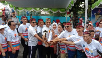 Photo of Danlanal Batuporon Sambut  Rotary Peace Run  2020,