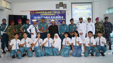 Photo of Pelajar Kabupaten Kudus Antusias Ikuti Sosialisasi Pendaftaran Calin Prajurit TNI-AL