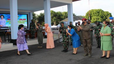 Photo of Danlanal Yogyakarta Didampingi Ketua Jalasenastri Cabang 8 Korcab V DJA II Sambut Kunjungan Ketua Umum Dharma Pertiwi