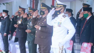 Photo of Danlanal Semarang Peringati Upacara HUT Kemerdekaan RI ke 75 Tahun 2020 di Balaikota Semarang