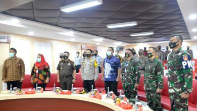Photo of Danalanal Semarang Hadiri Latihan Sistem Pengamanan Kota Secara Virtual