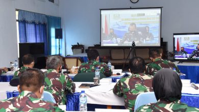 Photo of Prajurit Kodiklatal Ikuti Rakernisku II TNI Angkatan Laut TA 2020 Secara Virtual
