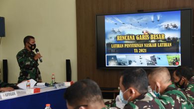 Photo of Dankodiklatal Terima Paparan Rencana Garis Besar Latsunaslat TA 2021