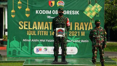 Photo of Ini Pesan Dandim 0817 Gresik  Dalam  Apel Bersama Prajurit beserta ASN TNI