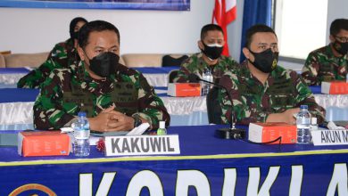 Photo of Kakuwil Kodiklatal Hadiri Rakernisku I TNI Angkatan Laut TA 2020 Secara Virtual