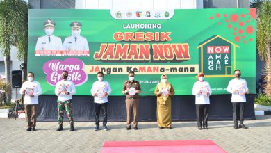 Photo of Ning Min Wabup Launching Gresik Jaman Now