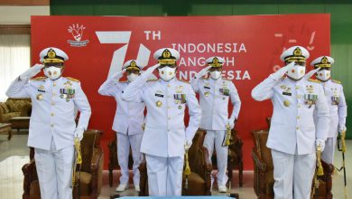 Photo of Pejabat Utama Kodiklat TNI AL Ikuti Upacara Detik Detik Proklamasi Secara Virtual