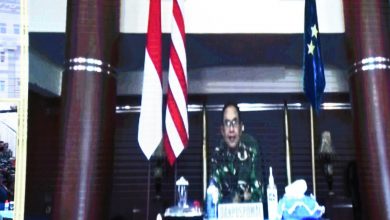 Photo of Danpuspomal Beri Pembekalan Siswa Diktukpa Angkatan LI dan Diktupakat TNI AL TA 2021 Melalui Vicon