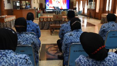 Photo of Rayakan Ulang Tahun, PNS AAL Virtual Ikuti Peringatan HUT Korpri ke-50 Tahun 2021