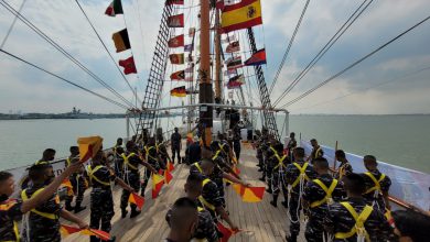 Photo of Taruna AAL Ikuti Latihan Glagaspur L3 di KRl Dewaruci Satban Koarmada ll