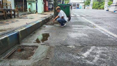 Photo of Besi Penutup Gorong Gorong Tak Jauh Dari Kantor DPRD Kabupaten Sampang Hilang Di Gondol Maling
