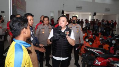 Photo of 74 Tersangka Curanmor Diamankan Satreskrim Polrestabes Surabaya.