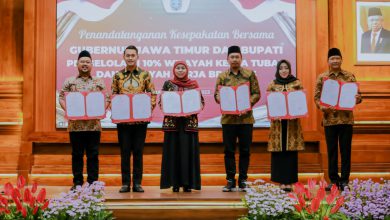 Photo of Kado Awal Tahun, Bupati Gresik Fandi Akhmad Yani Bersama 5 Kepala Daerah Jatim Tandatangani Kesepakatan Bersama Terkait Migas.