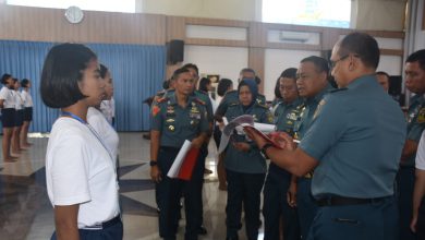 Photo of Aspers Kasal Tinjau Calon Bintara TNI AL Panda Lantamal V
