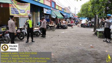 Photo of Mendekati Lebaran Polsek pakal Polrestabes Surabaya Intensifkan Patroli