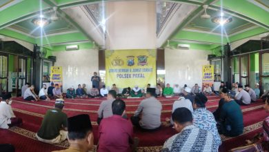 Photo of Jumat Curhat Wani Jogo Suroboyo Polrestabes Surabaya Di Masjid AN Nur Sumberrejo