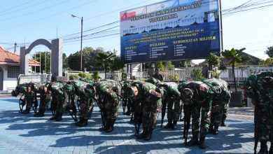 Photo of Asah Kemampuan dan Kedisiplian Prajurit, Lanal Yogyakarta Laksanakan Latihan PBB