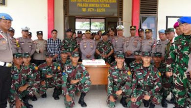 Photo of Perkokoh Sinergitas TNI-Polri, Kedatangan Satdik-1 Kodiklatal Kejutkan Polsek Bintan Utara