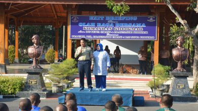 Photo of Exit Briefing dan Olahraga bersama Komandan Kodikmar