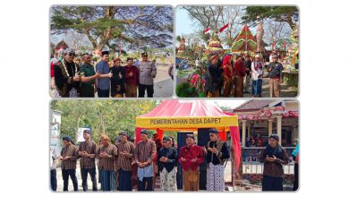 Photo of Bendera Merah Putih Sepanjang 100 Meter Awali Kirab Sedekah Bumi Desa Dapet