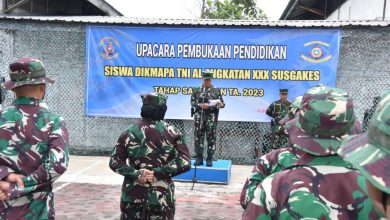 Photo of 54 Pasis Dikmapa PK Susgakes Angkatan 30 B Ikuti Pendidikan Sargolan di Pusdikkes Kodiklatal