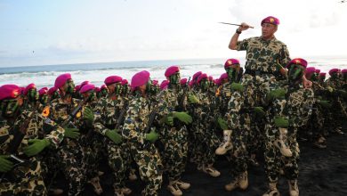 Photo of Tuntaskan Dikko Angkatan 173, Dankodiklatal Hadiri Pembaretan Ratusan Siswa Marinir