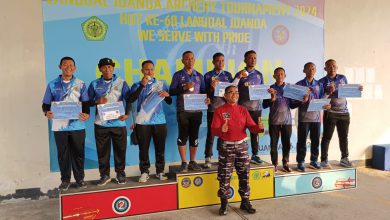 Photo of Tim Panahan Kodiklatal Berprestasi Di Ajang Lanudal Juanda Archery Tournament 2024