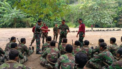 Photo of Siswa Dikko-174 Kejuruan Marinir Lanjutkan Lattek Di Hutan Selogiri