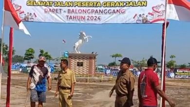 Photo of Memastikan Kesiapan Gerak Jalan Dapet – Balongpanggang, Ketua Panitia  Mengecek Lokasi