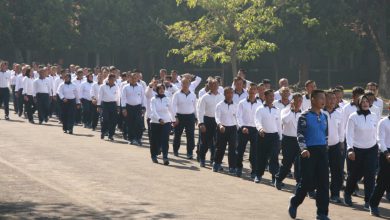 Photo of Jaga Kebugaran, Dankodiklatal Olah Raga Rutin Bersama Personel