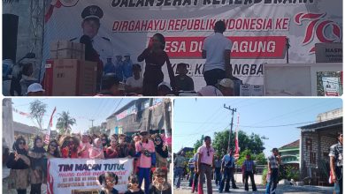 Photo of Warga Desa Dumpiagung Laksanaksn Jalan Sehat Akbar, Dirgahayu HUT ke-79 RI