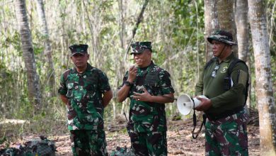 Photo of Dirdok Kodiklatal Tinjau Lattek Berganda di Rahlat PLP-4 Marinir