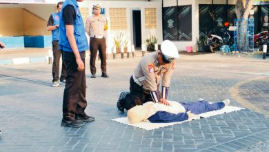 Photo of Satlantas Polres Gresik dan Rumah Sakit Petrokimia Gresik Gelar Pelatihan PPGD