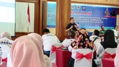 Photo of Tekan Peredaran Rokok ilegal, Dispol PP Gresik Gelar Sosialisasi