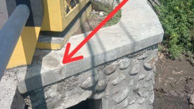 Photo of Baru Setahun Proyek Pembangunan Rehabilitasi Jembatan Ruas Sawiji – Alang Alang Caruban Sudah Retak Retak