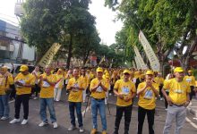 Photo of Ribuan Massa Golkar Gresik Ikuti Senam Massal Nasional Pecahkan Rekor Muri