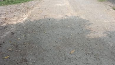 Photo of Belum Genap Setahun Jalan Rabat Beton Yang Bersumber Dari DD Sudah Hancur