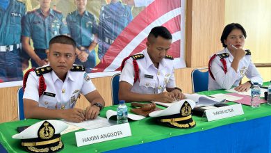 Photo of Pasis Dikmapa Korps Hukum Angkatan 31 Laksanakan Lattek Sidang Peradilan Semu Militer