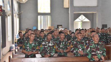 Photo of Jelang Perayaan Natal 2024, Siswa dan Antap Kodiklatal Laksanakan Doa Bersama