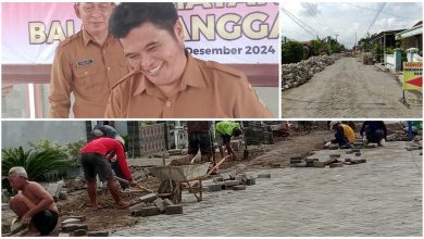 Photo of Kado Akhir Tahun 2024 Pemdes Wahas Benahi Jalan Lingkungan Dusun Wahas Dan Kalipang