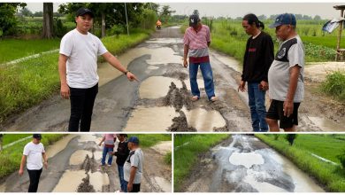 Photo of Jalan Rusak Parah Viral Di Media Sosial, Nur Yahya Hanafi, ST. Komisi III DPRD Gresik Langsung Turun Tinjau Lokasi