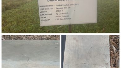 Photo of Proyek Pembangunan TPJ Desa Kertorejo Dipihak Ketigakan Ke Pemborong