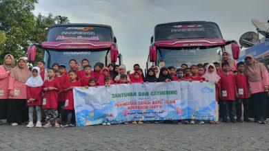 Photo of Muharram Full Happy !! Yayasan Amanah Gresik Ajak Ratusan Anak Yatim Wisata dan Outbound di Pasuruan
