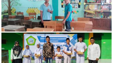 Photo of Tahun Ajaran Baru, Komunitas Baper Panceng Salurkan Bantuan Meja Belajar, Buku Tulis, hingga Uang Saku