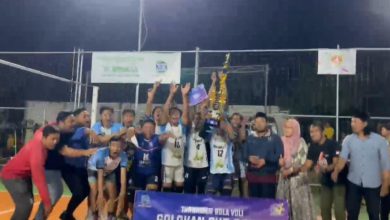 Photo of Mantab!!! Tim Voli Putra Bolo Desa Bolo Juara 1 di Turnamen Golokan Cup 2025