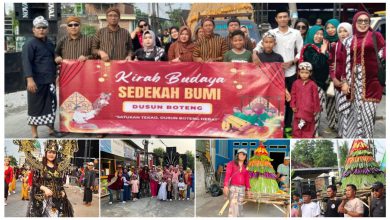 Photo of Arak Arakan Tumpeng Raksasa Meriahkan Kirab Sedekah Bumi Dusun Boteng Desa Boteng